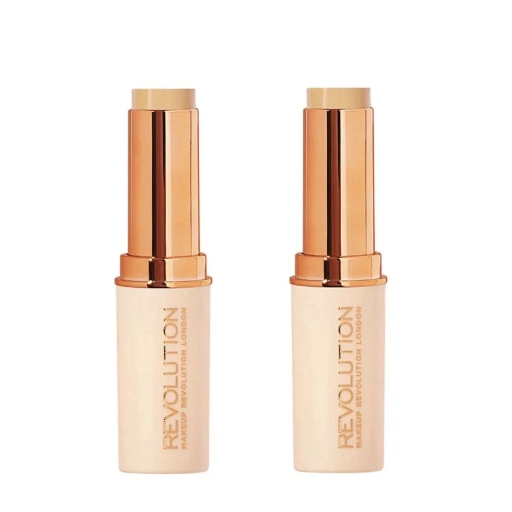 Pack of 2 Makeup Revolution Beauty Fast Base Stick Foundation, F6